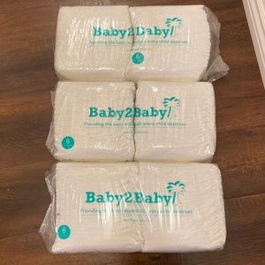 150 DIAPERS SZ 6 BABY2BABY